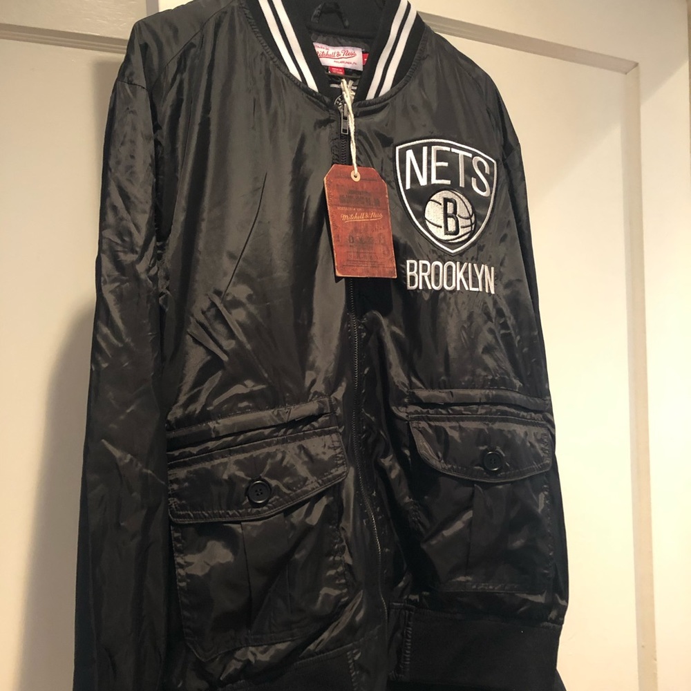 NWT Mitchell & Ness Brooklyn Nets Jacket